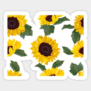 Happy Sunflowers Sticker